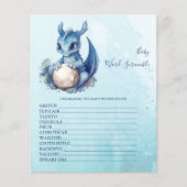 Baby Word Scramble Baby Showspiel (Vorderseite)