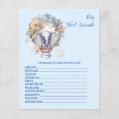 Baby Word Scramble Baby Showspiel (Vorderseite)