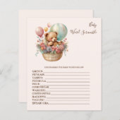 Baby Word Scramble Baby Showspiel (Vorne/Hinten)