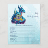 Baby Word Scramble Baby Showspiel (Vorderseite)