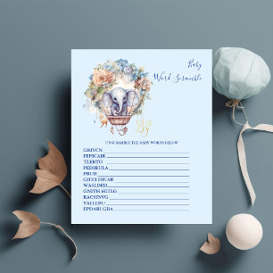 Baby Word Scramble Baby Showspiel