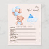 Baby Word Scramble Baby Showspiel (Vorderseite)