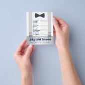 Baby Word Scramble, Baby Showspiel Flyer (Gruppe)