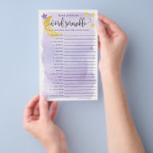 Baby Word Scramble Game Paper Cards Lila Flyer (Handgriff)