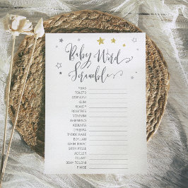 Baby Word Scramble Gender Neutral Gold Duwer Game