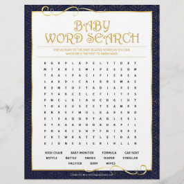 Baby Word Scramble [Golden Blue] Briefbogen