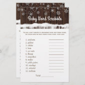 Baby Word Scramble Kinderzimmer Rhyme Baby Showspi (Vorne/Hinten)