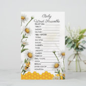 Baby Word Scramble Mama als Honigwabenschaum (Stehend Vorderseite)