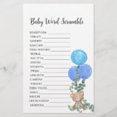 Baby Word Scramble Oh Boy Bear Balloon Eucalyptus (Vorderseite)