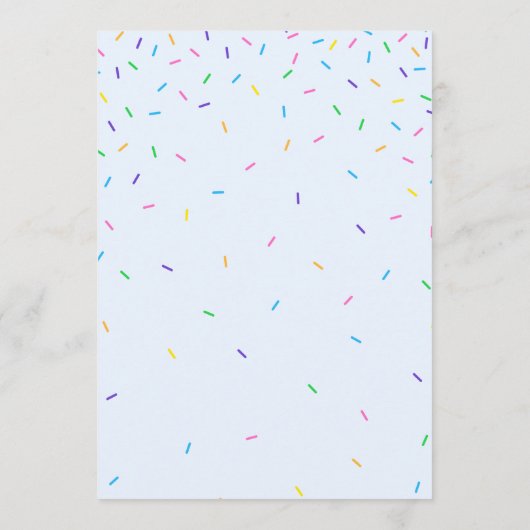 Baby Word Scramble Shower Game Card - Sprinklen Programm (Rückseite)