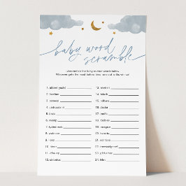 Baby Word Scramble Twinkle Star Baby Showspiel