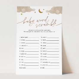 Baby Word Scramble Twinkle Star Baby Showspiel