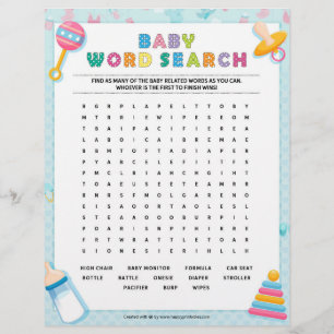 Baby Word Search [Baby Basics Blue] Briefbogen