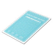 Baby Word Search Blue Papel Picado Kinderdusche Notizblock (angewinkelt)