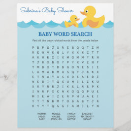 Baby Word Search Rubber Duck Baby Shooting Game