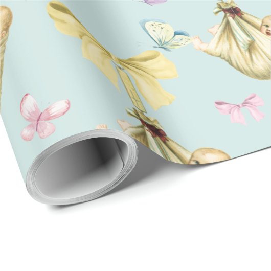 Baby Wrapping Paper, Geschenkpapier (Rolleneckpunkt)