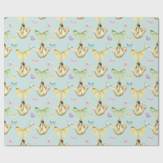Baby Wrapping Paper, Geschenkpapier (Flach)