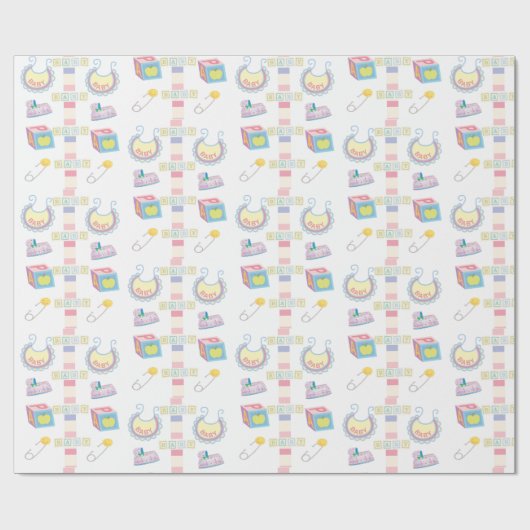 Baby Wrapping Paper Geschenkpapier (Flach)