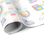Baby Wrapping Paper Geschenkpapier (Rolleneckpunkt)