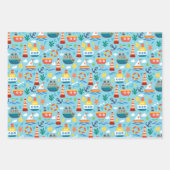 Baby Wrapping Paper Set Geschenkpapier Set (Vorderseite)