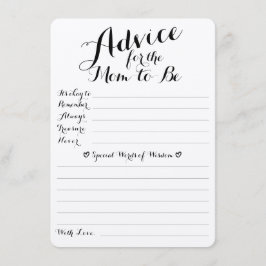 Baby wünscht Rat & Vorhersagen auf doppelter Seite Begleitkarte