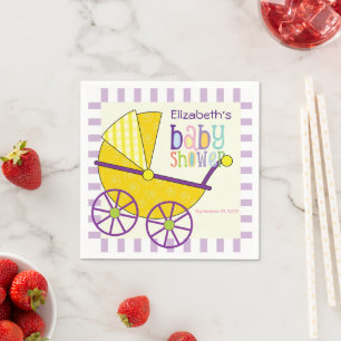 Baby Yellow Carriage Neugeborene Säugling Babydusc Serviette