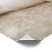 Baby Yellow Labrador Puppy Hund liegt auf Bauch Poster (Ecke)