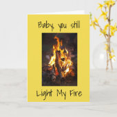 *BABY YOU LIGHT immer noch MEIN FEUER/MEIN LEBEN* Karte (Gelbe Blume)