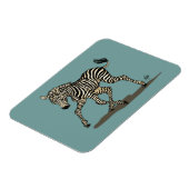 Baby zebra auf blauem Hintergrund Magnet (Linke Seite)