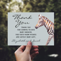 Baby Zebra Baby Dusche Danke Karte