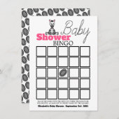 Baby Zebra, Baby Shower Bingo (Vorne/Hinten)