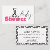 Baby Zebra, Baby Shower Ticket Einladung (Vorne/Hinten)