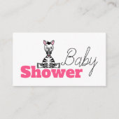 Baby Zebra, Baby Shower Ticket Einladung (Vorderseite)