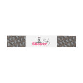 Baby Zebra, Babydusche Einladungsbanderole (Flach)