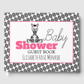 Baby Zebra, Babydusche Gästebuch (Vorderseite)