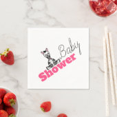 Baby Zebra, Babydusche Serviette (Beispiel)