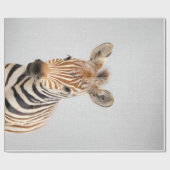 Baby Zebra Colorful Leinwand Geschenkpapier (Flach)