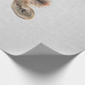Baby Zebra Colorful Leinwand Geschenkpapier (Ecke)