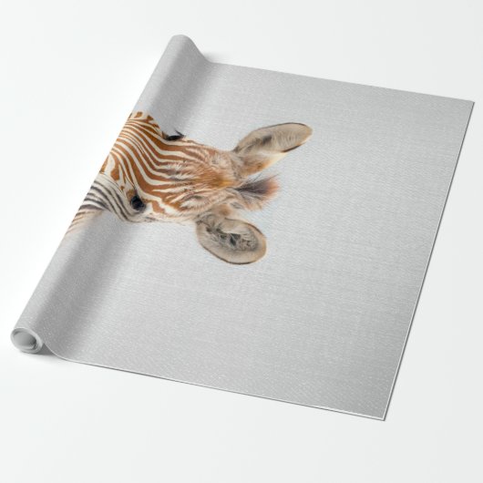Baby Zebra Colorful Leinwand Geschenkpapier (Ungerollt)