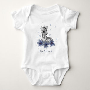 *~* Baby Zebra Floral Jungle Baby Boy ein Stück Strampler