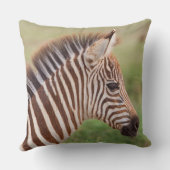 Baby zebra head, Tansania Kissen (Rückseite)
