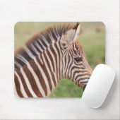 Baby zebra head, Tansania Mousepad (Mit Mouse)