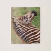 Baby zebra head, Tansania Puzzle (Vertikal)