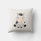 Baby Zebra im Sitzen Kissen (Rückseite)