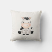 Baby Zebra im Sitzen Kissen (Vorderseite)