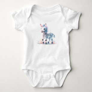 Baby Zebra, Kinderpferd, Zootiere, Safari Strampler