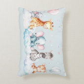 Baby Zebra mit all seinen Freunden Dekokissen (Vorderseite(Vertikal))