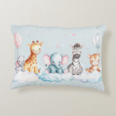 Baby Zebra mit all seinen Freunden Dekokissen (Rückseite)