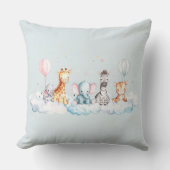 Baby Zebra mit all seinen Freunden Kissen (Vorderseite)