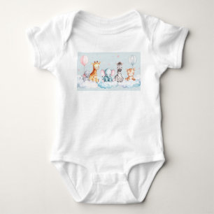 Baby Zebra mit all seinen Freunden Strampler